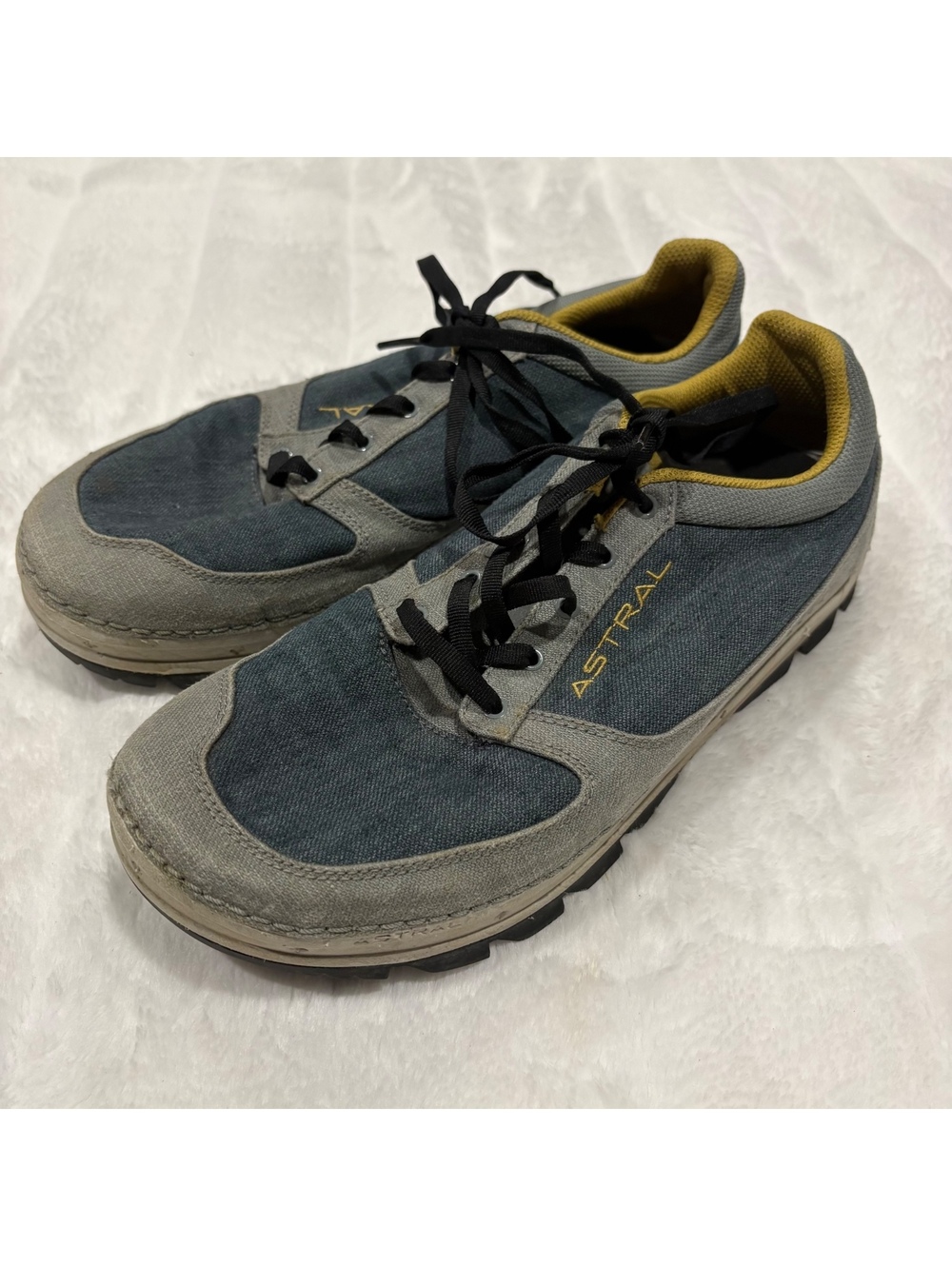 Astral Donner Hemp Men's Size 8 Casual Outdoor Sneakers Blue Gray Hemp